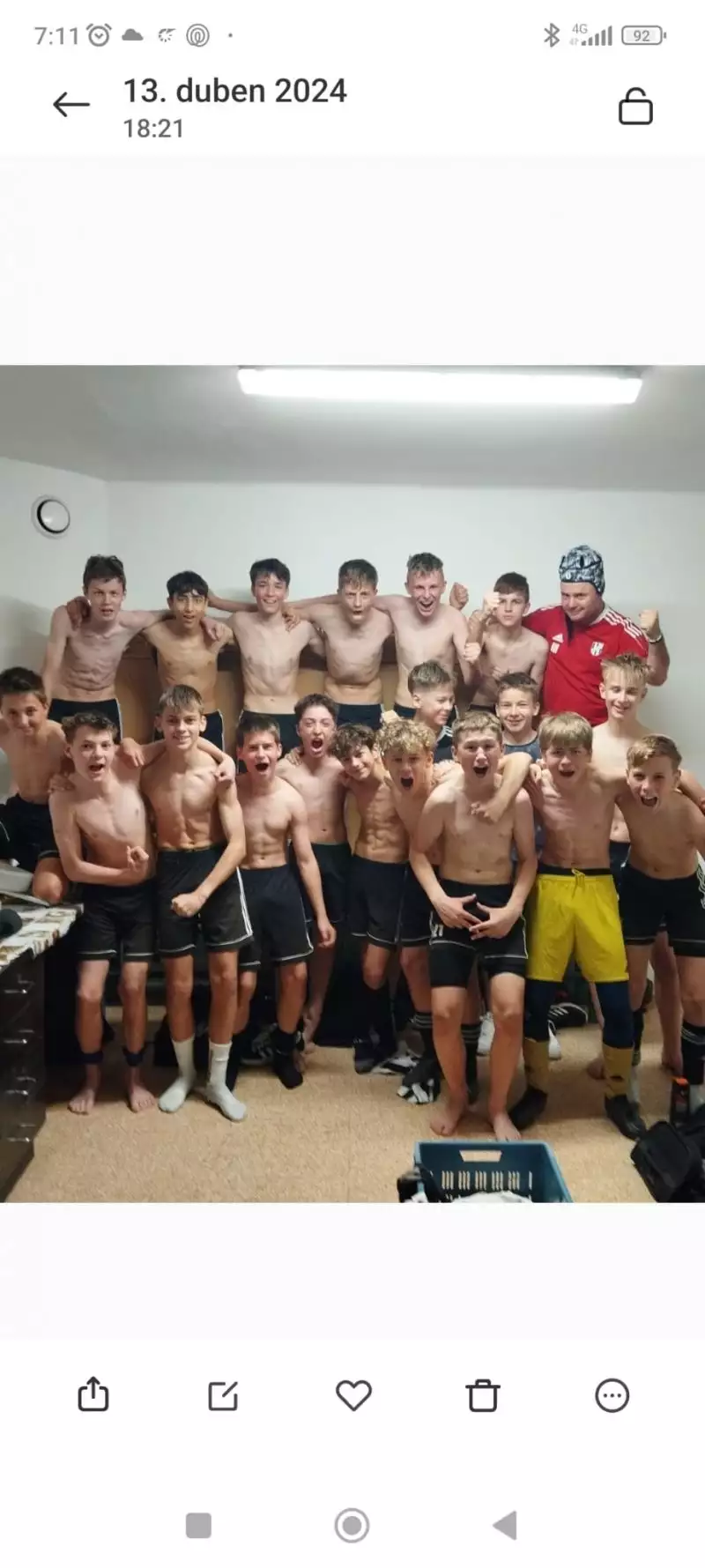 Starší žáci přivítali na domácím hřišti Hanáckou Slavii